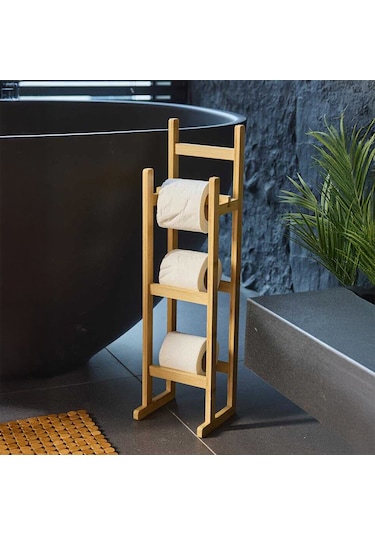 Perotti 16615 Looris Bambu Yedekli Wc Kağıtlık Standlı