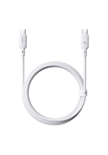 Baseus İpek Serisi 1m 100w Usb-c / Tip-c Tip-c Hızlı Şarj Kablosu Beyaz