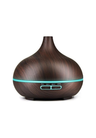 Ahşap Desenli 400ml Usb Aromaterapi Difüzörü - Nemlendirici Ve Koku Yayıcı - 1.0 Ahşap Yeşil