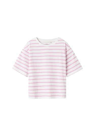 Name It Nkfvitanni Ss Short Rlx Top Unisex Çocuk T-shirt 13241646 Pembe