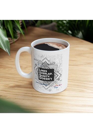 Mimarlara Özel Sanatsal Kupa Bardak Tasarım Ve Kahve Tutkunları İçin Muhteşlem Hediyelik Beyaz