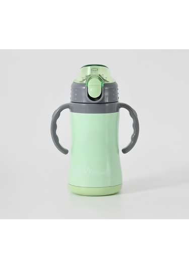 Biberon Termos Çelik Çift Katlı 280ml Renkli - Yeşil Yeşil