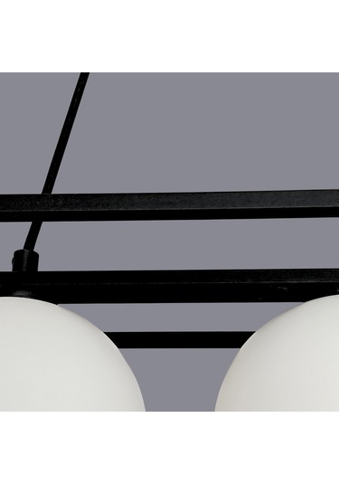 Belet Glop Başlıklı Siyah Sarkıt Avize Siyah