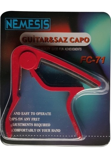 Nemesis Fc-71 Model Siyah Renk Metal Ukulele Kapo Kelepçe