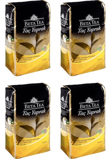 Beta Taç Yaprak Türk Çayı 1000 Gr X 4 Adet