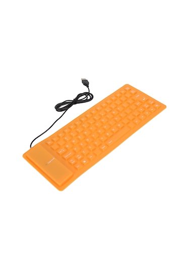 Tenfowee 85 Tuşlu Sessiz, Su Geçirmez Ve Toz Empatiyenli Yumuşak Silikon Klavye - Usb Bağlı, Taşınabilir, Bilgisayar Ve Dizüstü Bilgisayar İçin Siyah