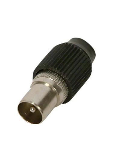 60 Ohm Anten Tv Fişi İthal Erkek Siyah Düz Tip 100 Ad Elektrome