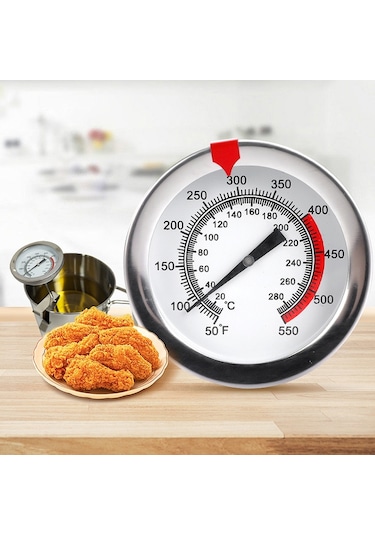 Kızartma, Yemek Pişirme, Hindi, Gıda, Süt İçin Tencere Klipsli 40cm Uzun Kök Paslanmaz Çelik Termometre