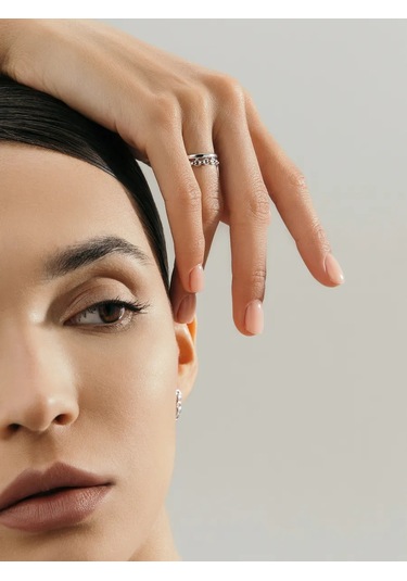 Fly Jewelry 925 Ayar Gümüş Yüzük 267910006 Gri