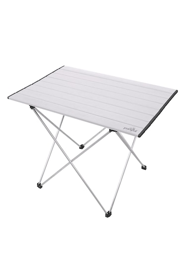 Panipal Alüminyum, Katlanabilir Kamp Ve Piknik Masası, Taşıma Çantalı M Gri