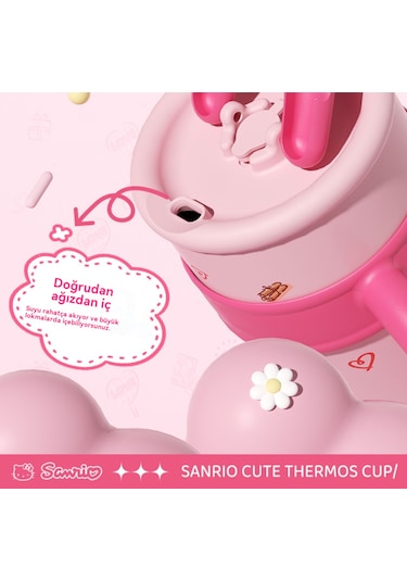 Sanrio Büyük Kapasiteli Termos Bardak-hello Kitty