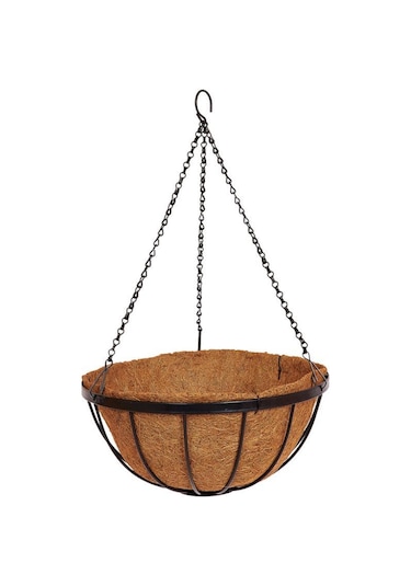 Sarkaç Çiçek Sepeti Coco Elyaf Makreme Saksı 25 cm
