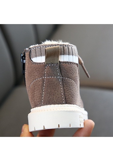 Sones Çocuk Martin Peluş Sıcak Tutan Rahat Bot Haki