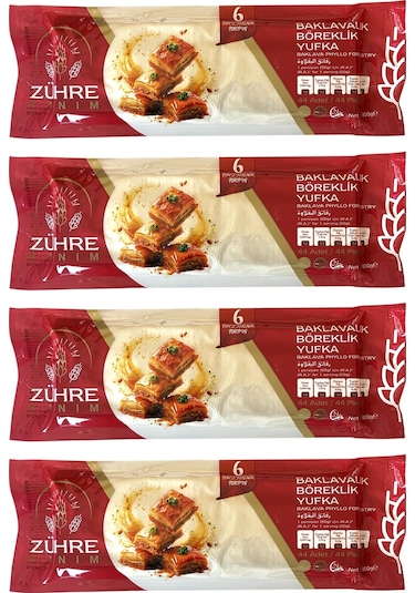 Zühre Hanım Baklavalık Böreklik Yufka 800 Gr X 4 Adet