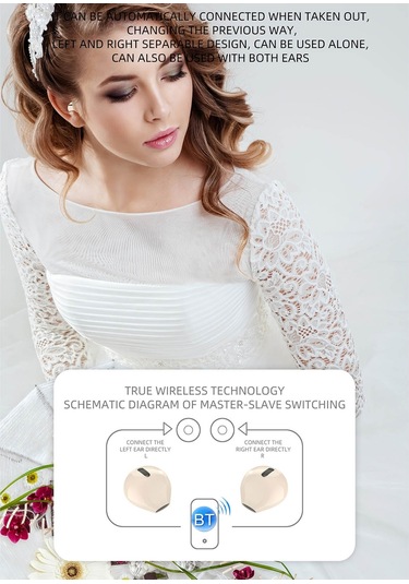 X6ws Mini Gürültü Azaltma Dijital Ekran Tws Kablosuz Bluetooth Kulaklık Siyah