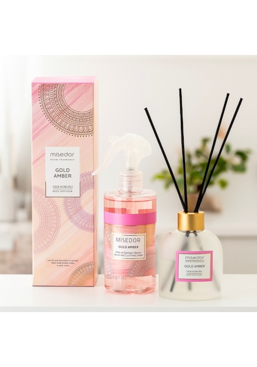 Misedor Gold Amber Çubuklu Oda Kokusu 120 ML