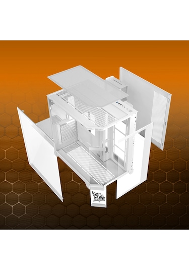 Gameagle EDGELPW Edge 7 Argb Fanlı Gamer Bilgisayar Kasası Beyaz