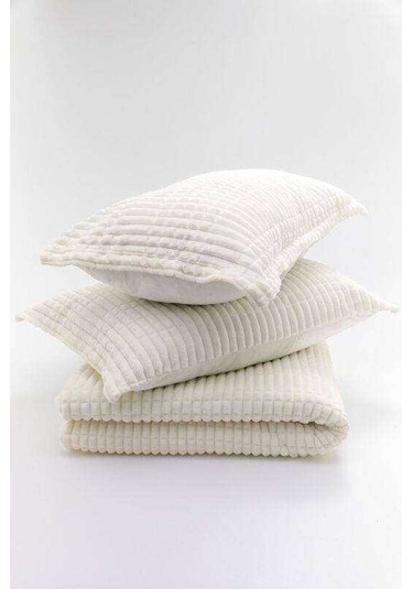 KEMİK ÇİFT KİŞİLİK  3 PARÇA MODERNLİNE YATAK ÖRTÜSÜ MERİNOS