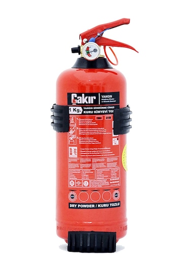 Çakır 1 Kg Yangın Söndürme Tüpü - Kuru Kimyevi Tozlu Abc