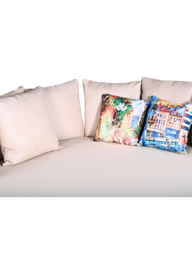 World Daybed 200 Cm Rattan Bahçe Kral Yatağı Açık Kahverengi