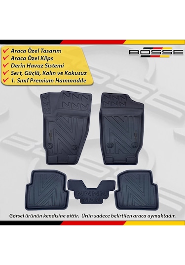Vw Polo Paspas Araca Özel 2002-2009 Derin Havuzlu North Serisi