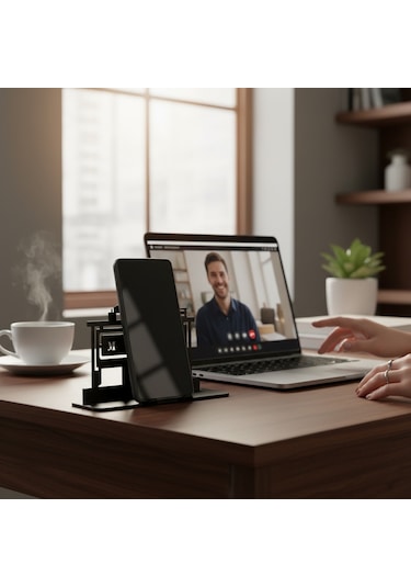 Müdürüm Ben Yazılı Kedi Figürlü Metal Masaüstü Dekor