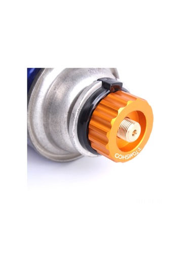 Shineyee Tomshoo Kamp Stovu Adaptörü Uzun Gaz Bünyesi İle Düz Gaz Bünyesi Arası Çevirici Bağlantı Parçası Turuncu