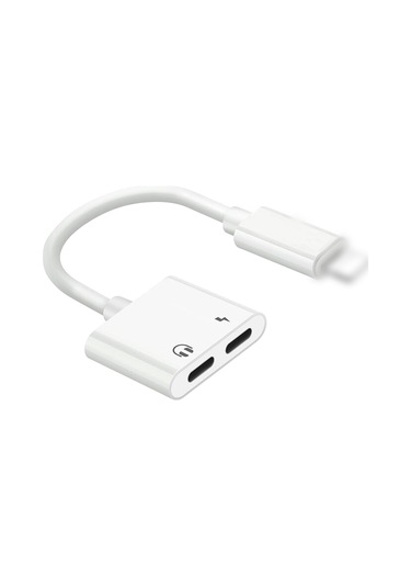 Teltree İphone Kulaklık Ve Şarj Çevirici, 2合1 Ses Ve Şarj Portu, Hızlı Şarj Ve Kaliteli Ses, Ios 10.3+ Uyumlu, Taşınabilir Abs Malzeme