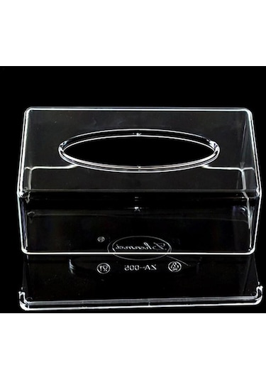 Şeffaf-şeffaf Doku Kutusu Peçetelik Oturma Odası Ev Düzenleyici Kağıt Dispenseri