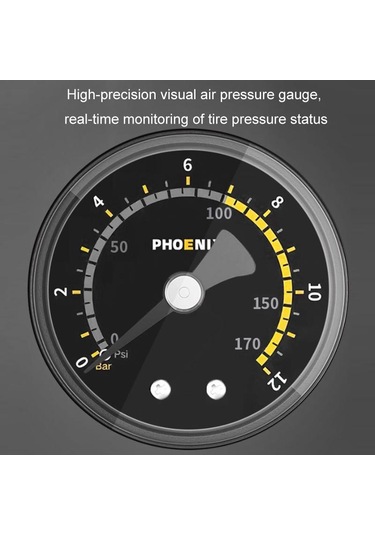 Sones Phoenıx Mini Taşınabilir Pedal Bisiklet Yüksek Basınçlı Hava Pompası Çift Pompa