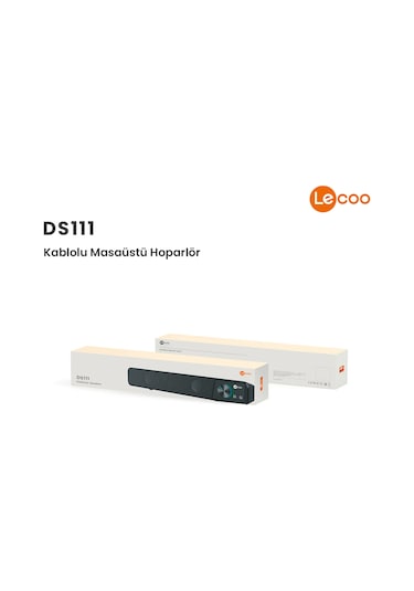 Lecoo DS111 Kablolu (USB + 3.5mm Jack Girişli) 6W Soundbar Hoparlör