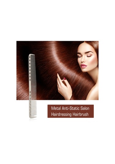 Vkemall Alüminyum Anti-statik Saç Tarakları - Saç Şekillendirme, Bölme Ve Renklendirme İçin Isı Dayanıklı Salon Tarzı