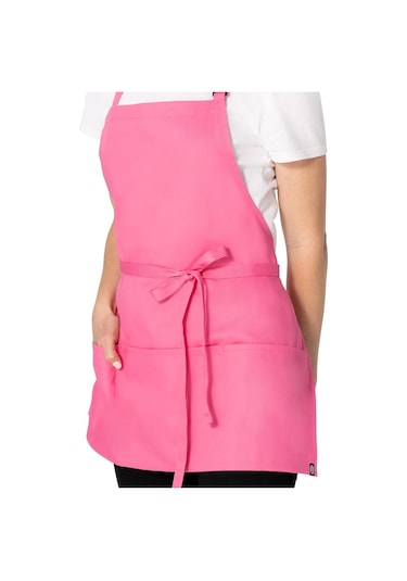 Unisex Üç Cepli Önlük Sıcak Pembe, Tek Beden Diğer