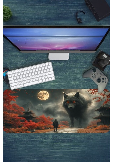 Gaming Oyuncu Xl Mouse Pad Kaydırmaz Dikişli 80 30 Cm Mousepad 21