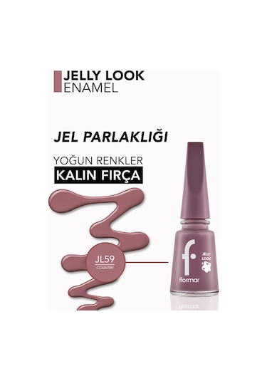 Flormar Jelly Look Yüksek Pigmentli Parlak Bitişli Jel Görünümlü Oje JL59