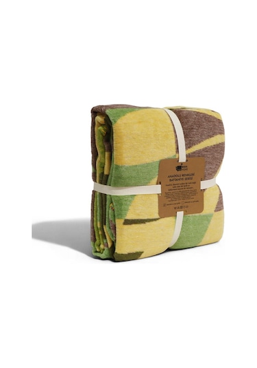 Bigghome Botanik Tek Kişilik Battaniye 150 X 200 Cm Karışık