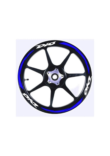 Yeni Özel Motosiklet Jant Şeridi Dio Uyumlu Beyaz-mavi Sağ-sol/ön-arka