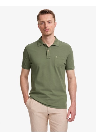 Pierre Cardin Erkek Haki Tişört Basic 50321144-vr027