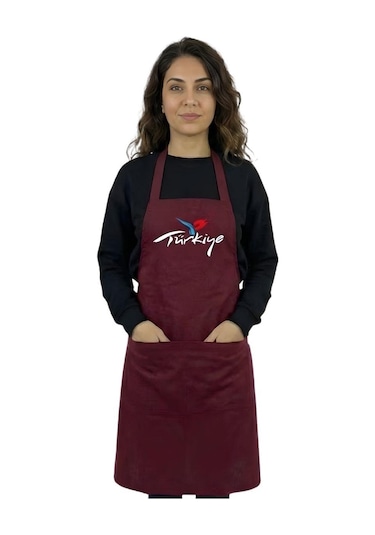 Formteks Baskılı Aşçı Önlük Siyah