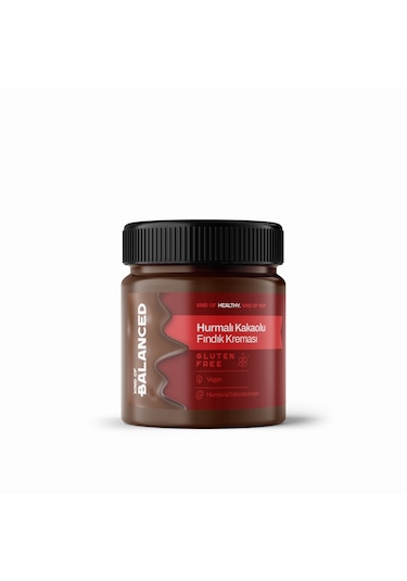 Hurmalı Kakaolu Fındık Kreması Şekersiz, Katkısız 200 Gr