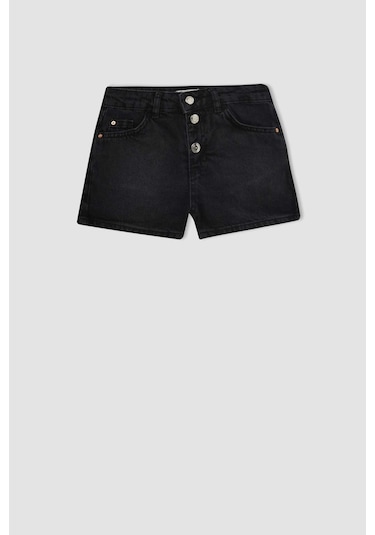 DeFacto Kız Çocuk Mom Fit Jean Şort D1712A824SMNM36