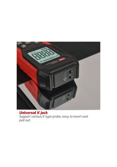 Maiyame Ta610a Endüstriyel Sıcaklık Ölçer K-tipi Termokuplaj Tek Kanal Lcd Geri Aydınlatmalı Veri Saklama Sıcaklık Ölçme Cihazı Siyah-kırmızı Pil Yok