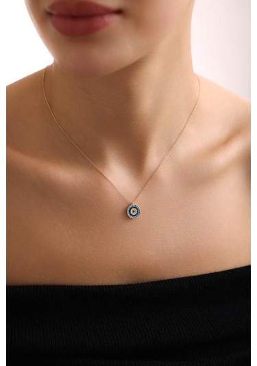 14 Ayar Altın Nazar Kolye