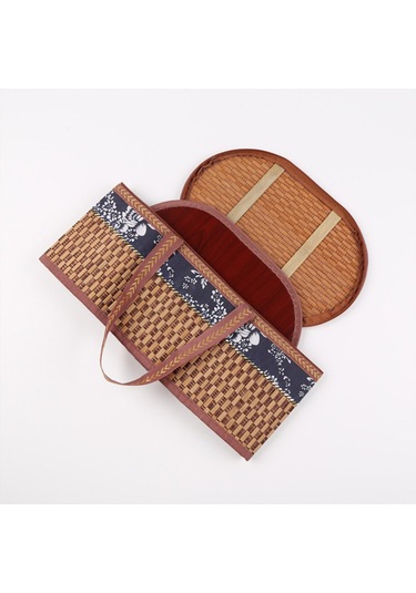 Homyl Katlanabilir Dokuma Gıda Saklama Sepeti Kahverengi