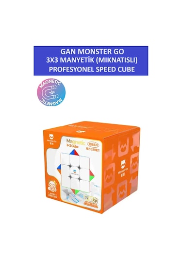 Mg356 M 3x3 Mıknatıslı Manyetik Zeka Küpü - Profesyonel Speed Cube - Sabır Küpü -