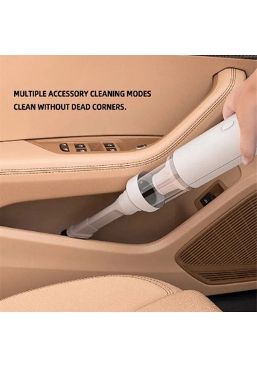 Crackedice Kablosuz Araba Elektrikli Süpürgesi Yüksek Emiş Üfleme Hava Çıkarma Siyah