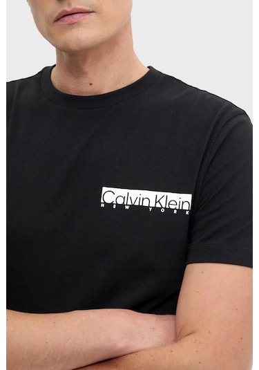 Calvin Klein Erkek T Shirt K10k113800 Beh Siyah SIYAH Siyah