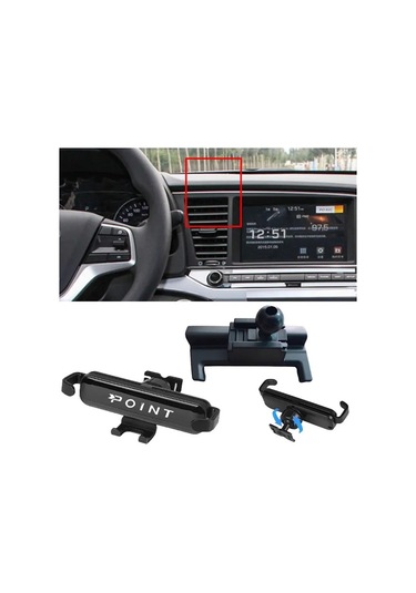 Hyundai Elantra Araca Özel Cep Telefonu Tutacağı Robotik Oynar Başlıklı 2016-2018 Arası Profesyonel Siyah