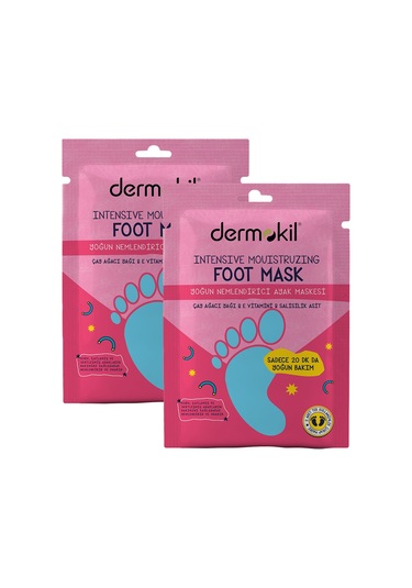 Dermokil Yoğun Nemlendirici Ayak Maskesi 30 Ml 2'li Set
