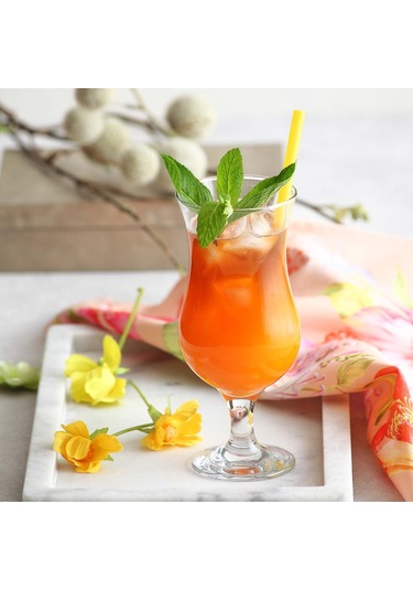 LAV Fiesta Cam Kokteyl Bardağı 6'lı 460 ml (Meşrubat/Smoothie /Milkshake/Soğuk Kahve Bardağı )